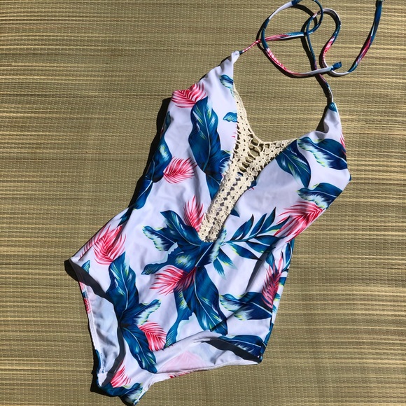Woman’s Floral one Piece Swimsuit - Picture 1 of 5